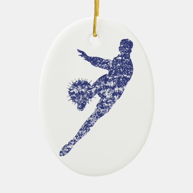 Soccer Goal Ceramic Tree Decoration (Front)