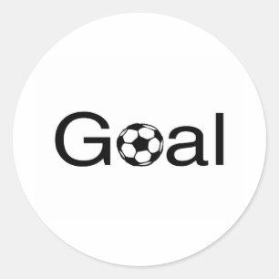 Soccer Goal Classic Round Sticker