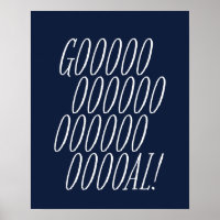 Soccer goal navy blue