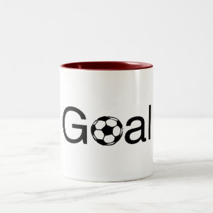 Soccer Goal Two-Tone Coffee Mug