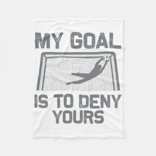 Soccer Goalie Art For Men Women Boys Girls Gag Soc Fleece Blanket