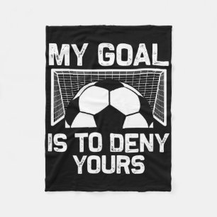 Soccer Goalie Art For Men Women Boys Girls Gag Soc Fleece Blanket