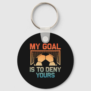 Soccer Goalie Art For Men Women Boys Girls Gag Soc Key Ring