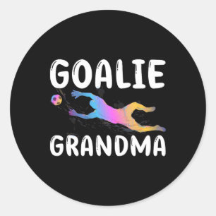 Soccer Goalie Grandma Of A Soccer Keeper Grandmoth Classic Round Sticker
