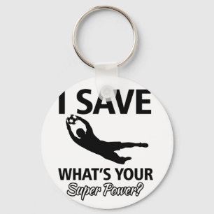 Soccer Goalie Key Ring