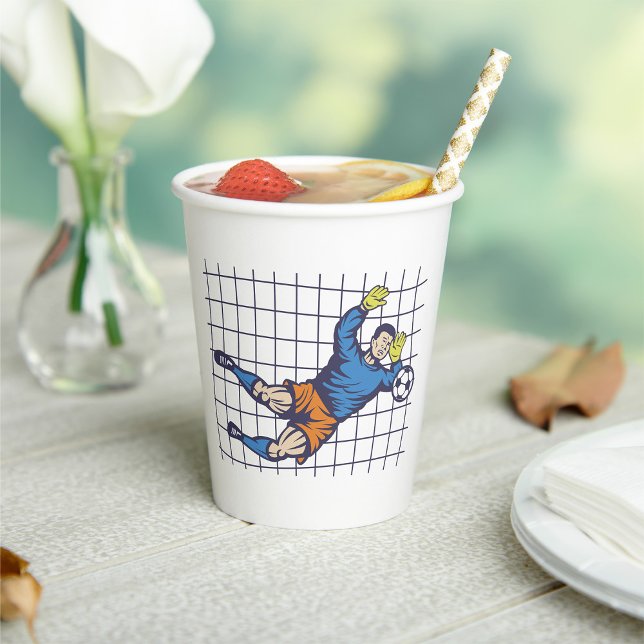 Soccer Goalie Paper Cups (Creator Uploaded)