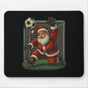 Soccer Goalie Santa Claus Christmas Sports Boys Yo Mouse Mat