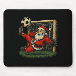 Soccer Goalie Santa Claus Christmas Sports Boys Yo Mouse Mat