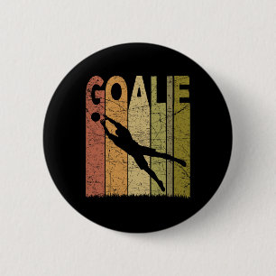 Soccer Goalie Vintage Soccer Goalkeeper Retro Socc 6 Cm Round Badge