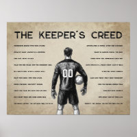 Soccer Goalkeeper Creed Monogram Vintage