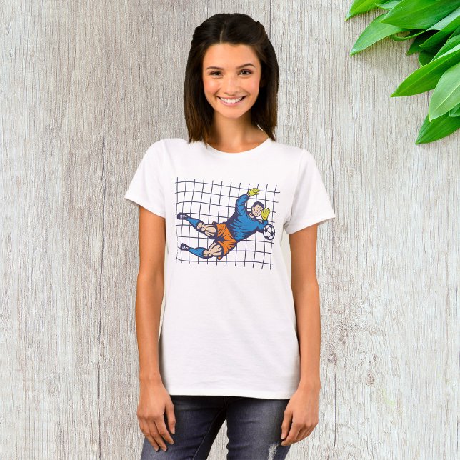 Soccer Goalkeeper Diving Save T-Shirt (Creator Uploaded)