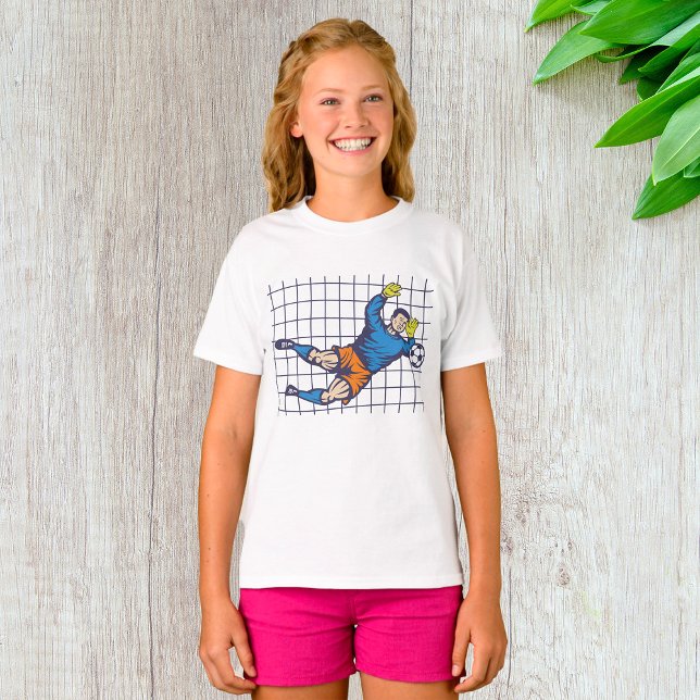 Soccer Goalkeeper Diving Save T-Shirt (Creator Uploaded)
