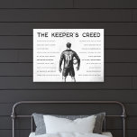 Soccer Goalkeeper Personalised Keeper's Creed Canvas Print<br><div class="desc">Celebrate the spirit of the goalkeeper with this inspiring canvas wall art piece that embodies determination and skill. Perfect for soccer enthusiasts, this design showcases the unique mindset and resilience required on the field. Display it proudly to remind yourself of the dedication and bravery goalkeepers bring to every game. Order...</div>