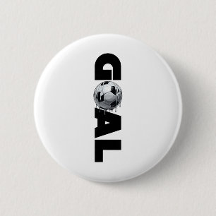 Soccer Goals _2 6 Cm Round Badge