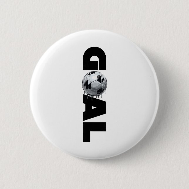 Soccer Goals _2  6 Cm Round Badge (Front)