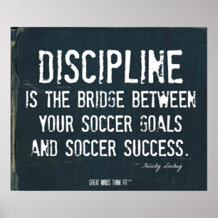 Soccer Goals Poster in Ripped Denim 005