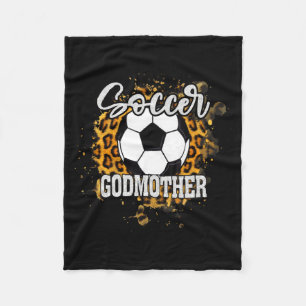 Soccer Godmother Vintage Soccer Family Matching T Fleece Blanket