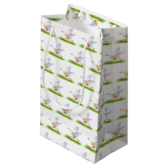 Soccer Goose Gift Bag (Front Angled)
