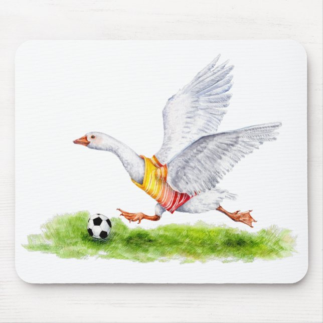 Soccer Goose Mouse Mat (Front)