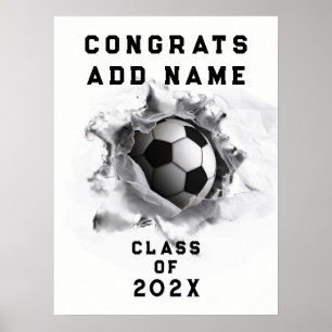 Soccer Graduation Poster