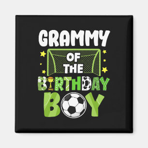 Soccer Grammy Birthday Boy Party Soccer Family Mat Magnet