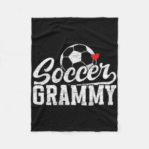 Soccer Grammy Grandma Grammy Of A Soccer Player Gr Fleece Blanket