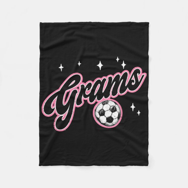 Soccer Grams Funny Soccer Player Grams  Fleece Blanket (Front)