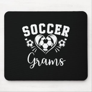 Soccer Grams Soccer Heart Mouse Mat