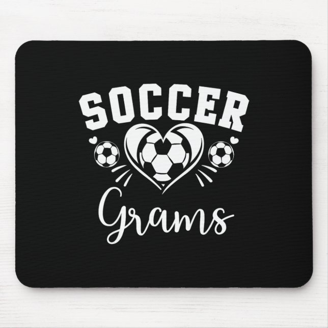 Soccer Grams Soccer Heart  Mouse Mat (Front)