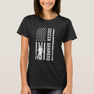 Soccer Grandad US Flag Grandad Of A Soccer Player T-Shirt