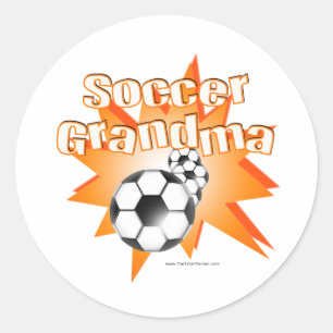 Soccer Grandma Classic Round Sticker