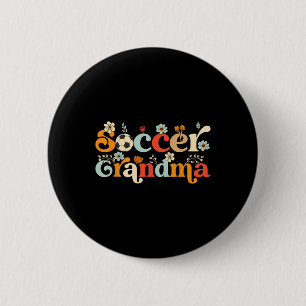 Soccer Grandma For Women Wildflower Mothers Day Bo 6 Cm Round Badge