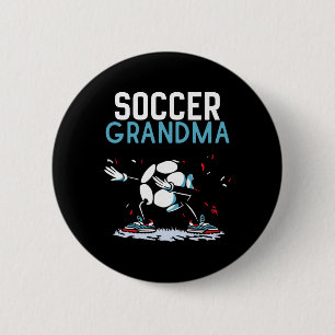 Soccer Grandma Game Footll Match Player Grandmothe 6 Cm Round Badge