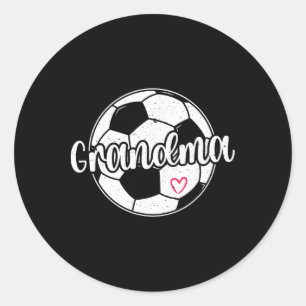 Soccer Grandma Proud Grandma Of A Soccer Player Gr Classic Round Sticker