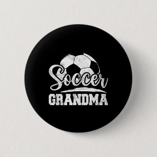 Soccer Grandma Soccer Player Game Day Mother's Day 6 Cm Round Badge