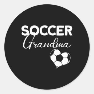Soccer Grandma Soccer Player Soccer Classic Round Sticker