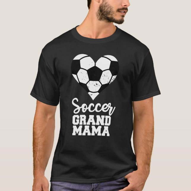 Soccer Grandmama Soccer Heart Grand Mama T-Shirt (Front)