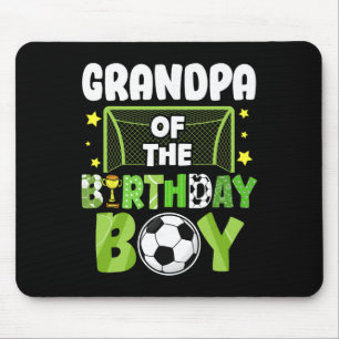 Soccer Grandpa Birthday Boy Party Soccer Family Ma Mouse Mat