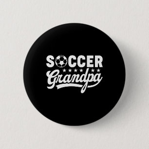 Soccer Grandpa Funny Sports Papa Vintage Humor 6 Cm Round Badge
