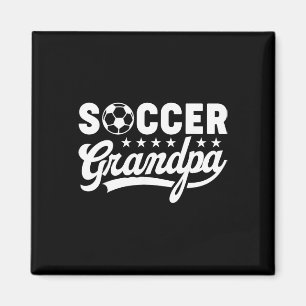 Soccer Grandpa Funny Sports Papa Vintage Humour Magnet