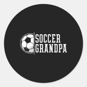 Soccer Grandpa Grandfather Classic Round Sticker