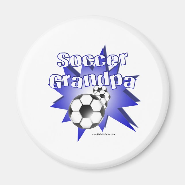 Soccer Grandpa Magnet (Front)