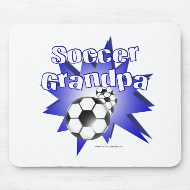 Soccer Grandpa Mouse Mat (Front)