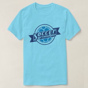 Soccer Grandpa Name & Number Back Print T-Shirt