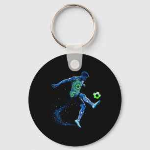 Soccer Grandpa Soccer Player Game Day Father's Day Key Ring