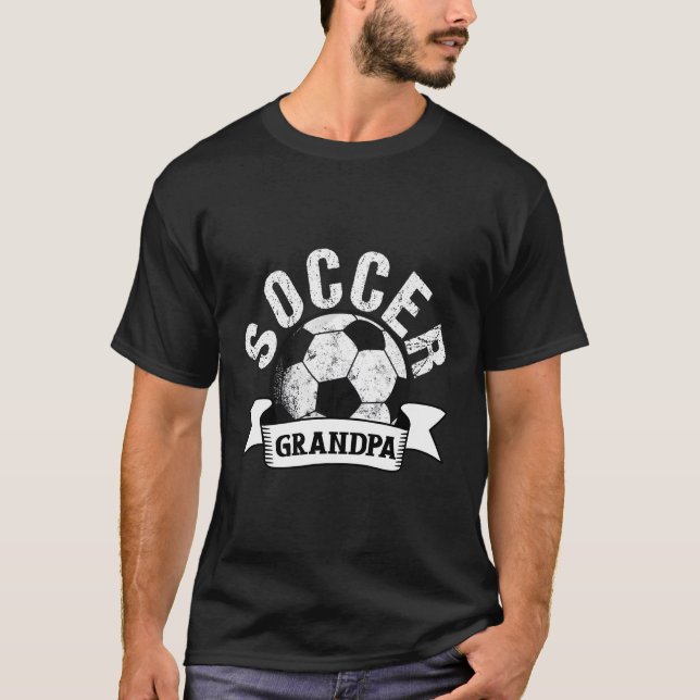 Soccer Grandpa Soccer Player Grandfather Soccer T-Shirt (Front)