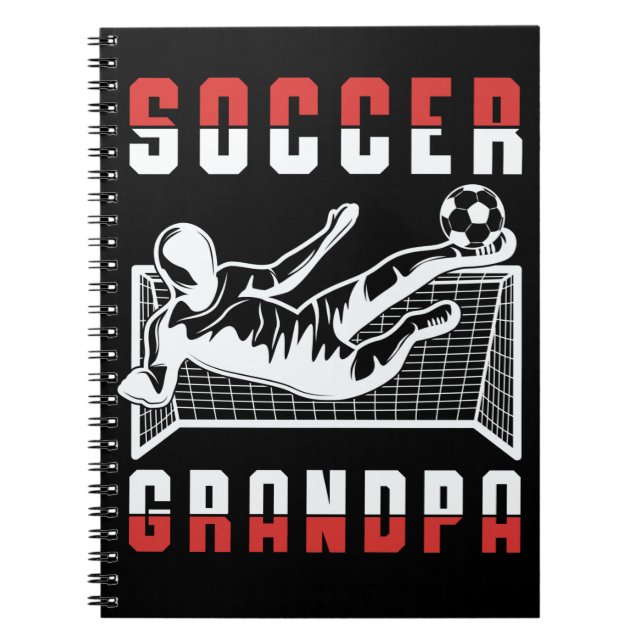 Soccer Grandpa Sportsman Granddad Notebook (Front)