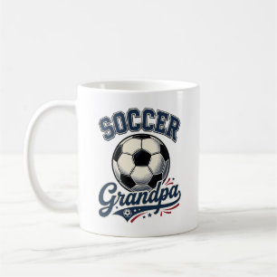 Soccer Grandpa Vintage Engraving Shirt Design_1 Coffee Mug