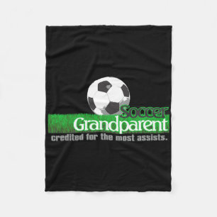 Soccer Grandparent Credited For The Most Ists Fleece Blanket