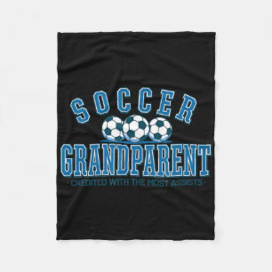 Soccer Grandparent Credited With The Most Ists Fleece Blanket